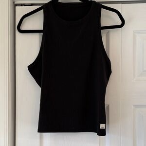Vuori AllTheFeels Crew Black Tank Top
